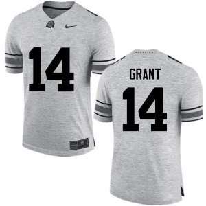 Men's Ohio State Buckeyes #14 Curtis Grant Gray Nike NCAA College Football Jersey For Sale DXP3044SH